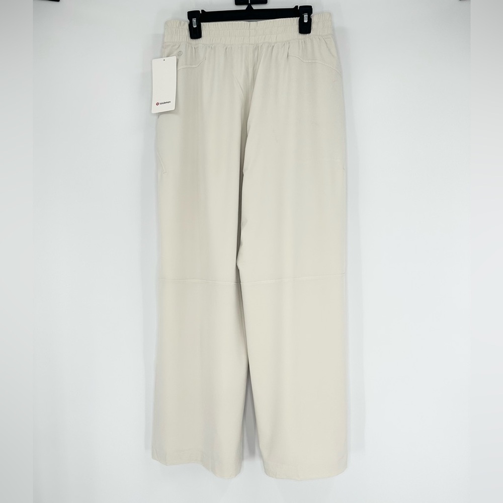 Lululemon Swift Mid-Rise Wide-Leg Lightweight Trouser Pant, Bone, Size 10, NWT - Picture 7 of 13